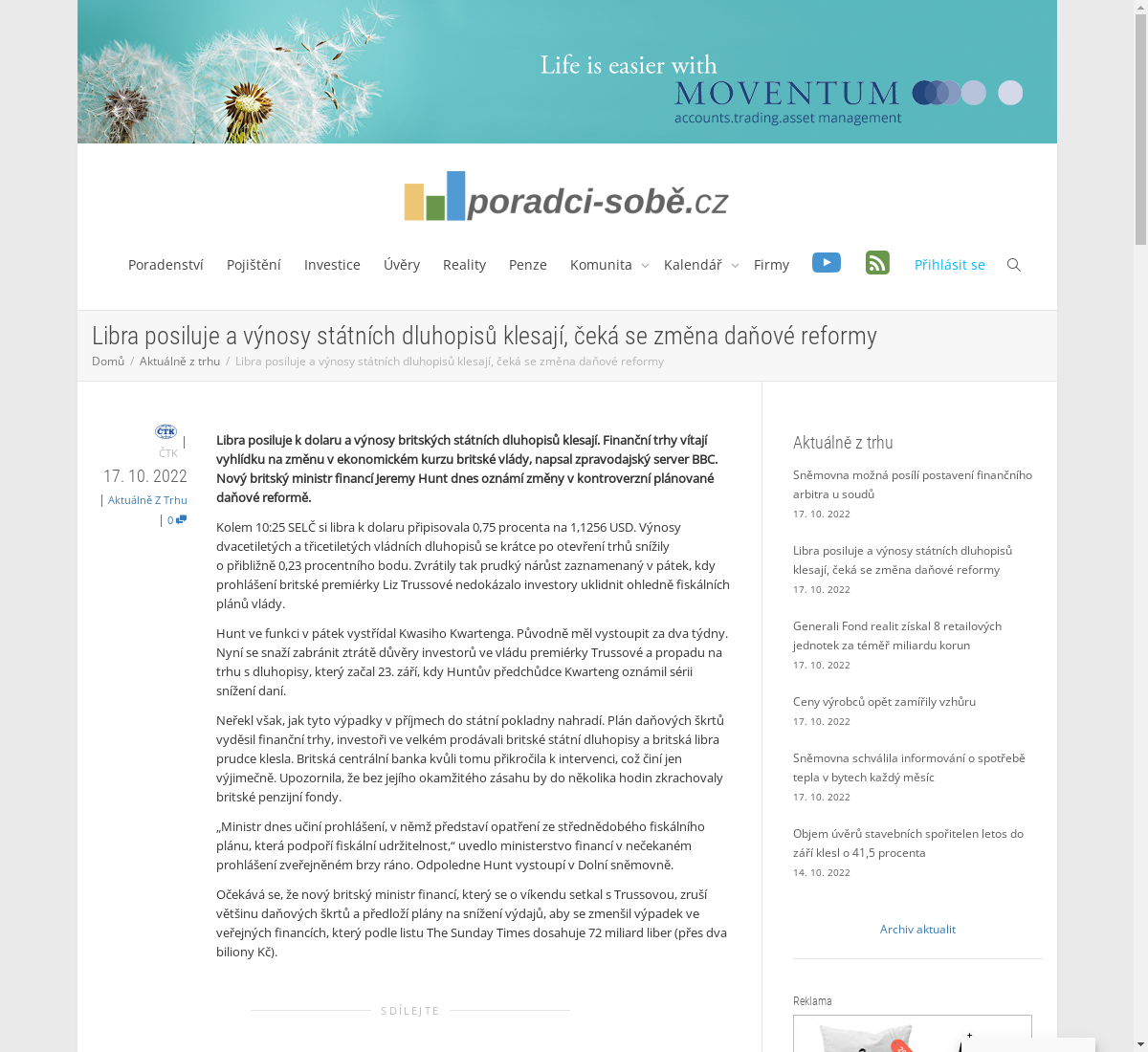 libra-posiluje-a-vynosy-statnich-dluhopisu-klesaji-ceka-se-zmena-danove-reformy