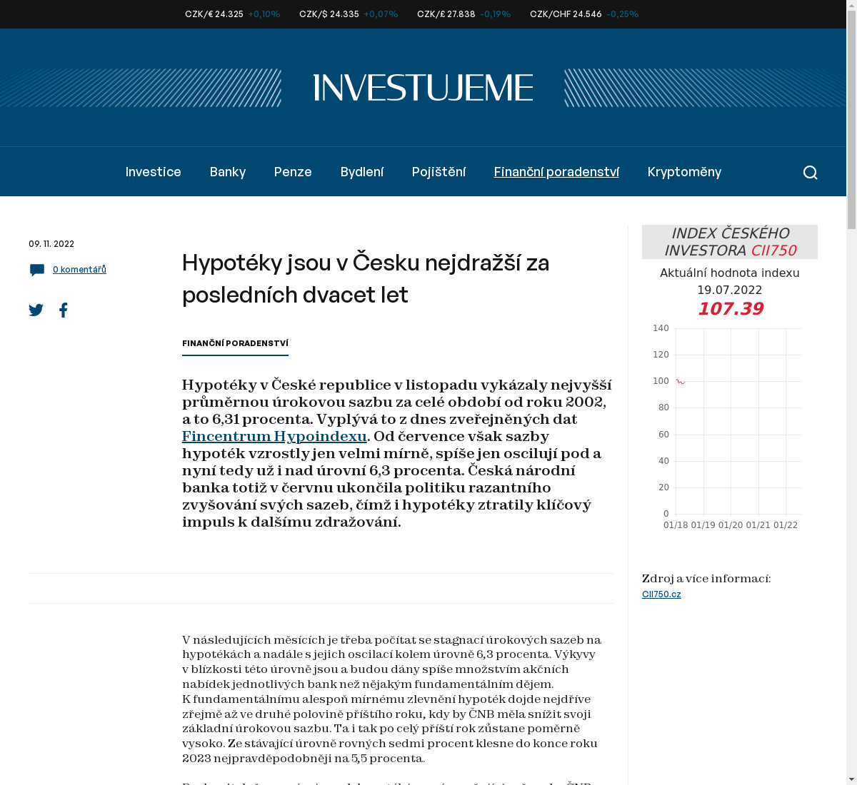 hypoteky-jsou-v-cesku-nejdrazsi-za-poslednich-dvacet-let