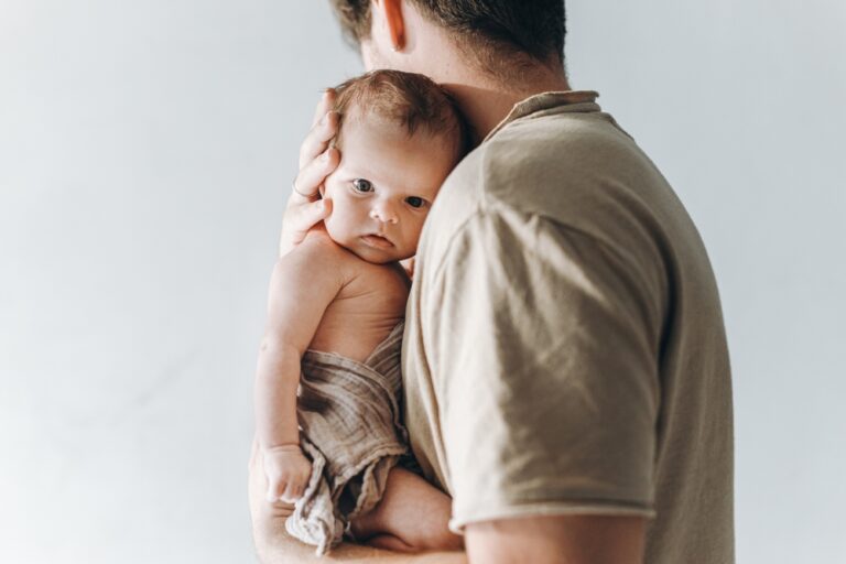 Happy,Fathers,Day!,Stylish,Father,Hugging,Cute,Little,Baby,Son