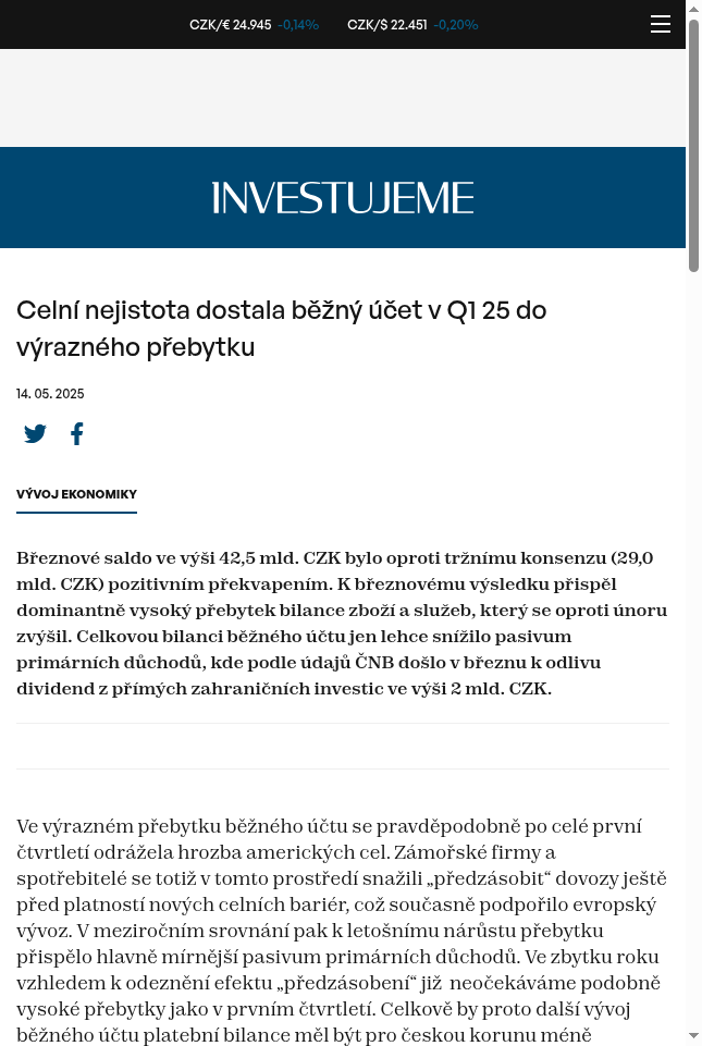 celni-nejistota-dostala-bezny-ucet-v-q1-25-do-vyrazneho-prebytku