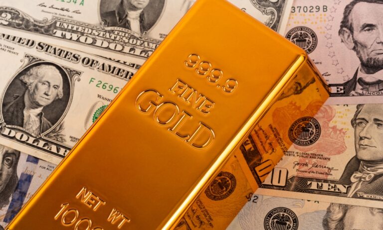 Gold,Bars,And,Us,Dollars,Bills