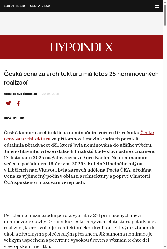 ceska-cena-za-architekturu-ma-letos-25-nominovanych-realizaci