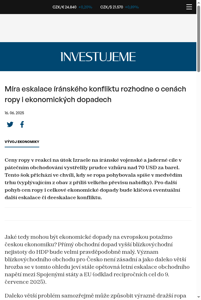 mira-eskalace-iranskeho-konfliktu-rozhodne-o-cenach-ropy-i-ekonomickych-dopadech