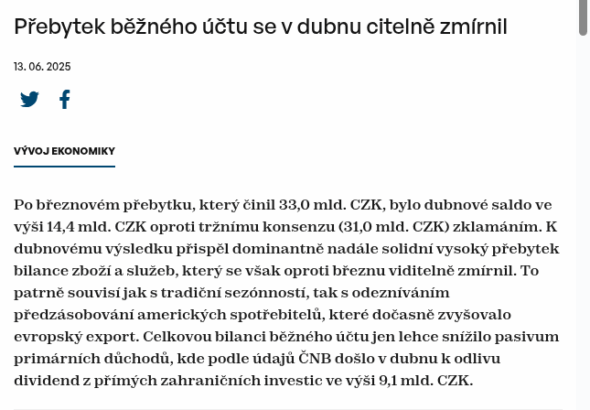 prebytek-bezneho-uctu-se-v-dubnu-citelne-zmirnil
