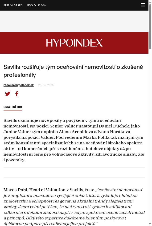 savills-rozsiruje-tym-ocenovani-nemovitosti-o-zkusene-profesionaly