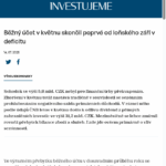 bezny-ucet-v-kvetnu-skoncil-poprve-od-lonskeho-zari-v-deficitu