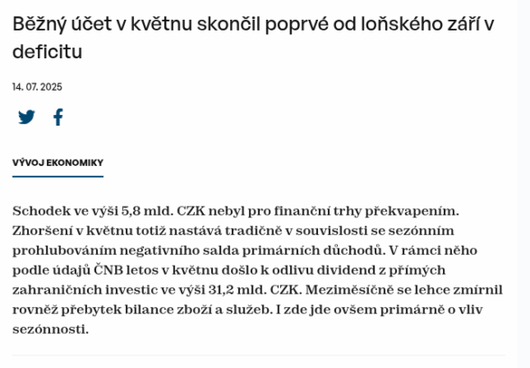 bezny-ucet-v-kvetnu-skoncil-poprve-od-lonskeho-zari-v-deficitu