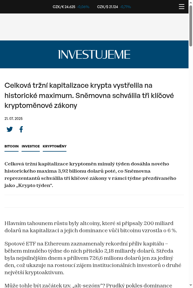 celkova-trzni-kapitalizace-krypta-vystrelila-na-historicke-maximum-snemovna-schvalila-tri-klicove-kryptomenove-zakony