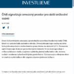 cnb-signalizuje-omezeny-prostor-pro-dalsi-snizovani-sazeb