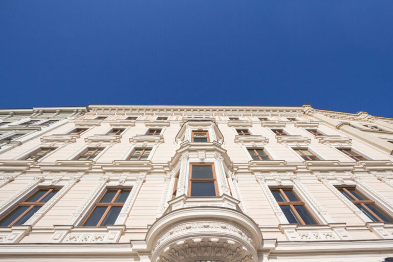 Typical,Austro-hungarian,Facade,Of,A,Baroque,Appartment,Residential,Building,In