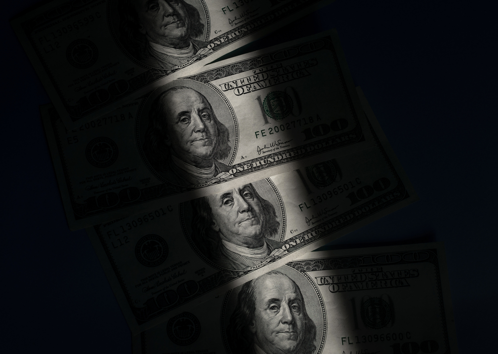 Many,Us,Dollars,Banknotes,As,Background.,100,Dollars