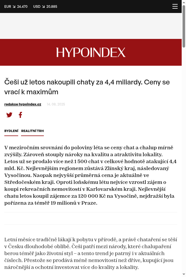 cesi-uz-letos-nakoupili-chaty-za-4-4-miliardy-ceny-se-vraci-k-maximum