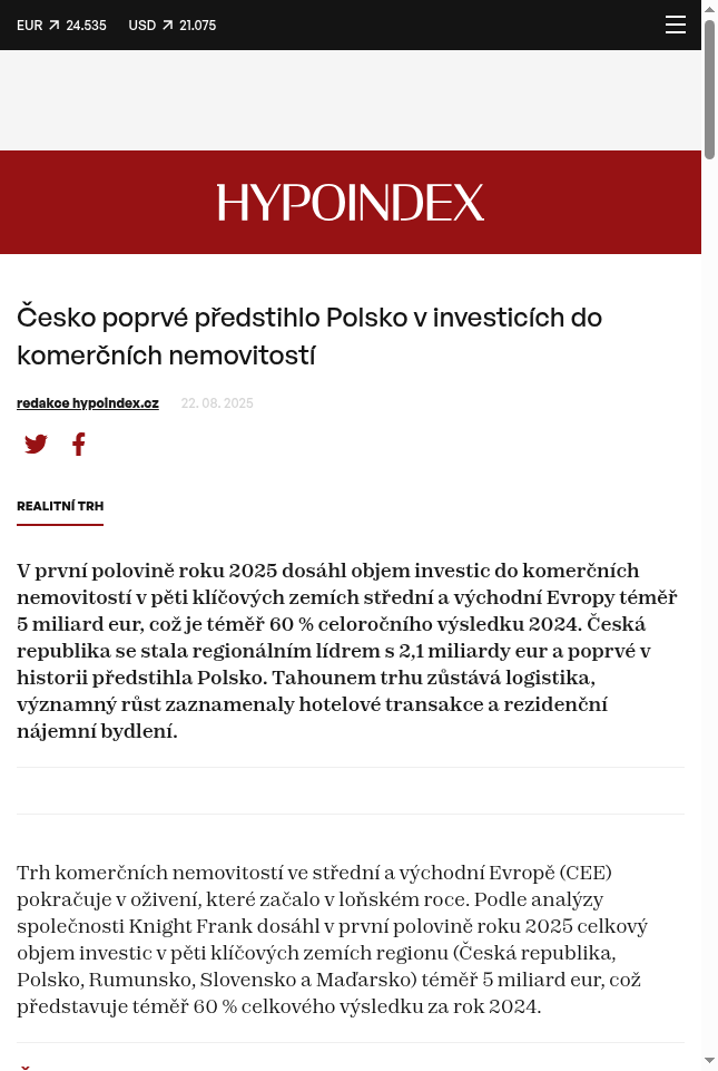 cesko-poprve-predstihlo-polsko-v-investicich-do-komercnich-nemovitosti
