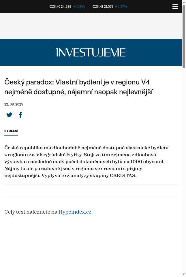 cesky-paradox-vlastni-bydleni-je-v-regionu-v4-nejmene-dostupne-najemni-naopak-nejlevnejsi