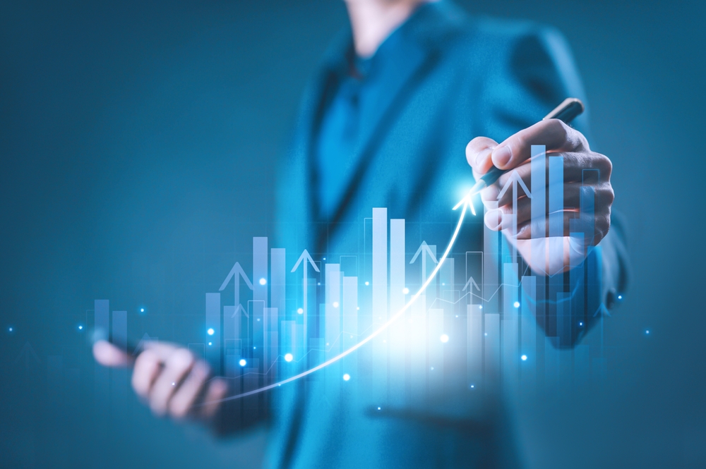 Graph,Stock,Market,Economics,,Chart,Growth,Business,To,Success,Globally.