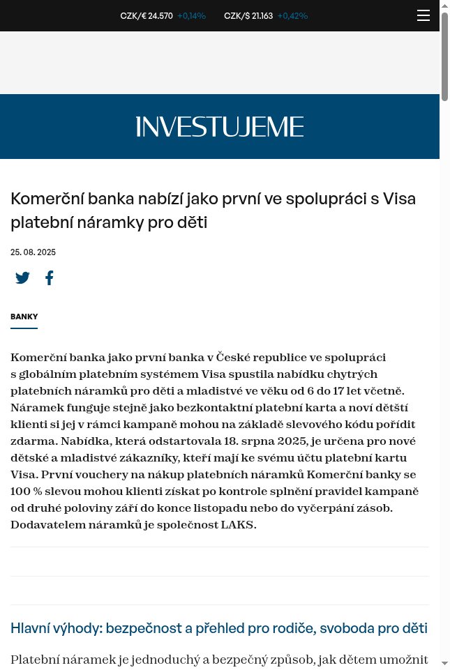 komercni-banka-nabizi-jako-prvni-ve-spolupraci-s-visa-platebni-naramky-pro-deti