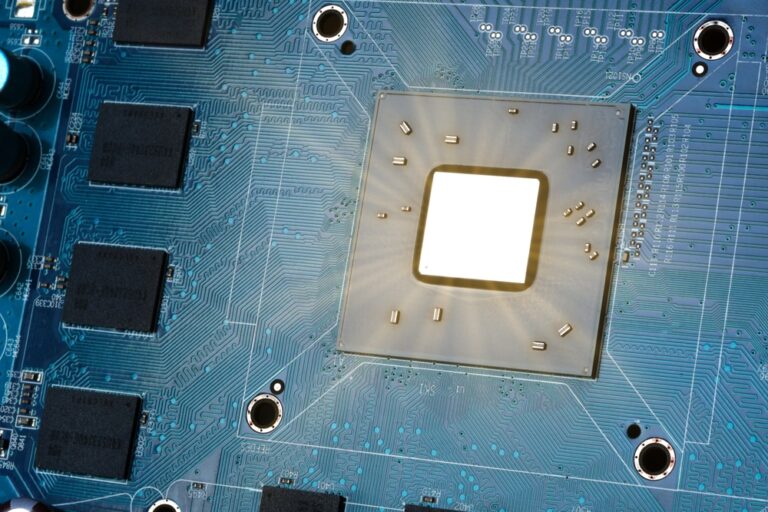 Detail,Of,The,Processor,Core,Of,A,Video,Card,With