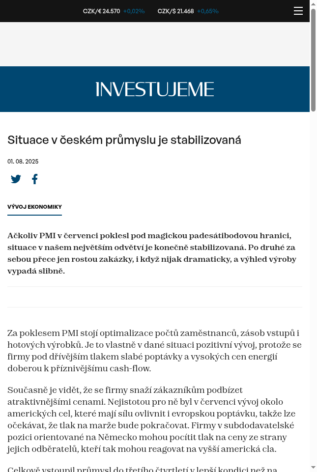 situace-v-ceskem-prumyslu-je-stabilizovana