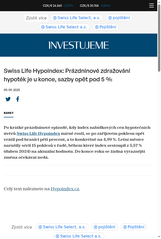 swiss-life-hypoindex-prazdninove-zdrazovani-hypotek-je-u-konce-sazby-opet-pod-5