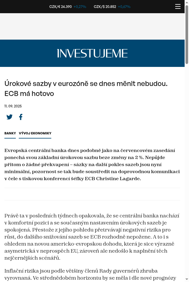 urokove-sazby-v-eurozone-se-dnes-menit-nebudou-ecb-ma-hotovo