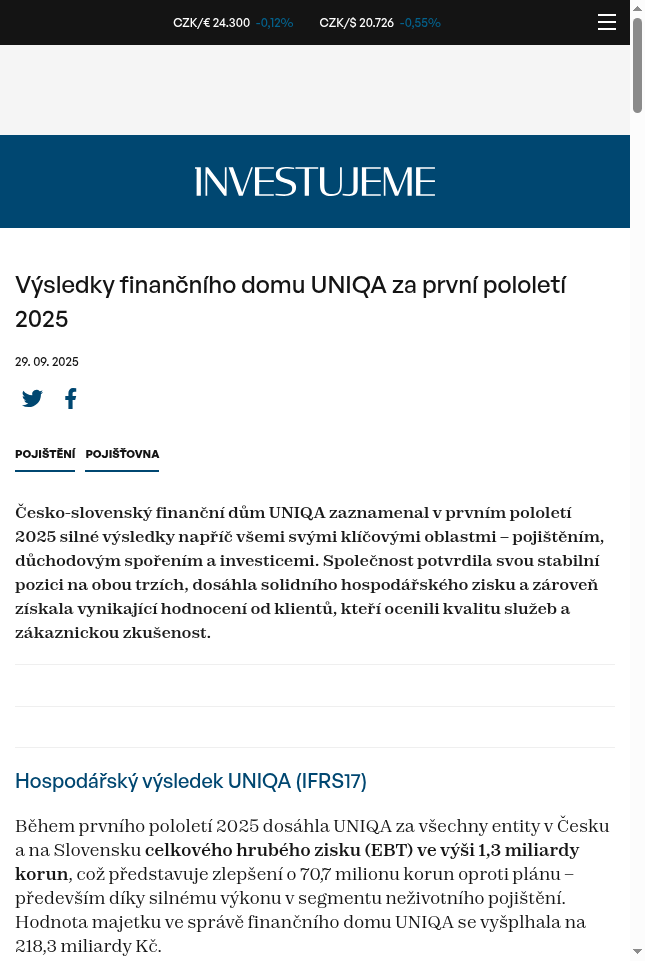 vysledky-financniho-domu-uniqa-za-prvni-pololeti-2025
