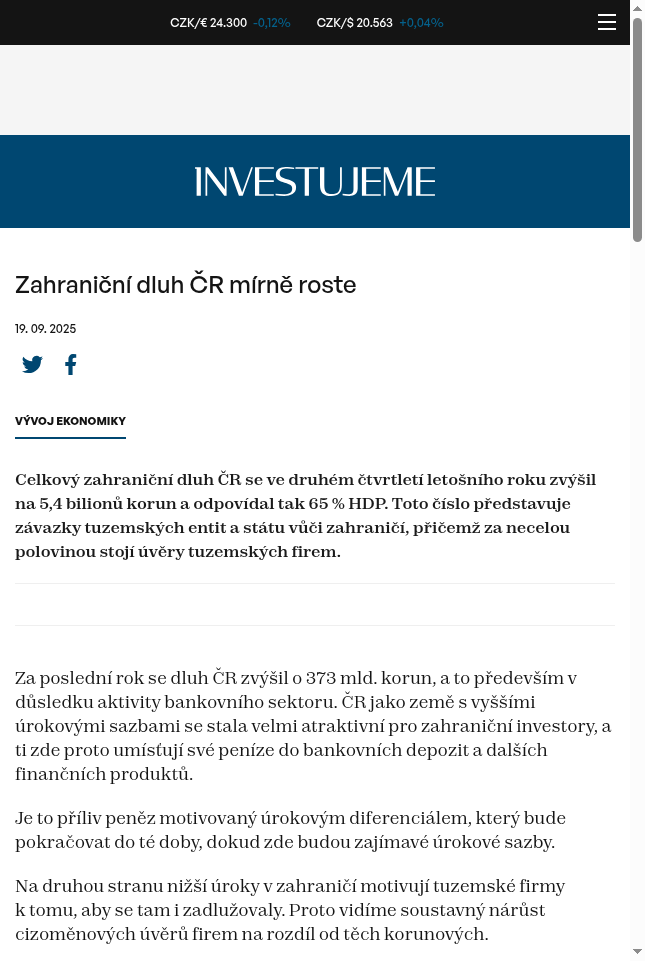 zahranicni-dluh-cr-mirne-roste