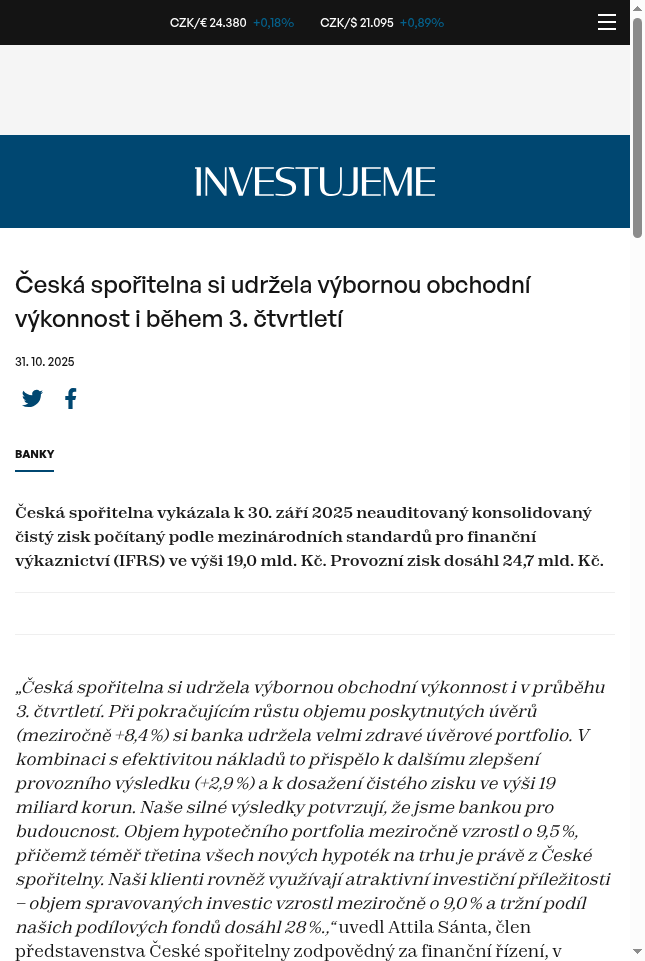 ceska-sporitelna-si-udrzela-vybornou-obchodni-vykonnost-i-behem-3-ctvrtleti