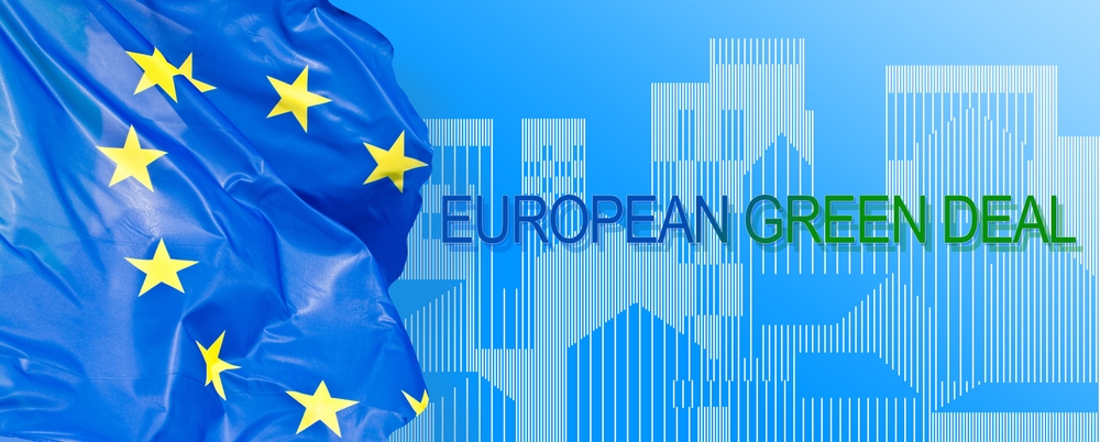 The,European,Green,Deal,Concept,With,An,Imaginary,Cityscape,Against