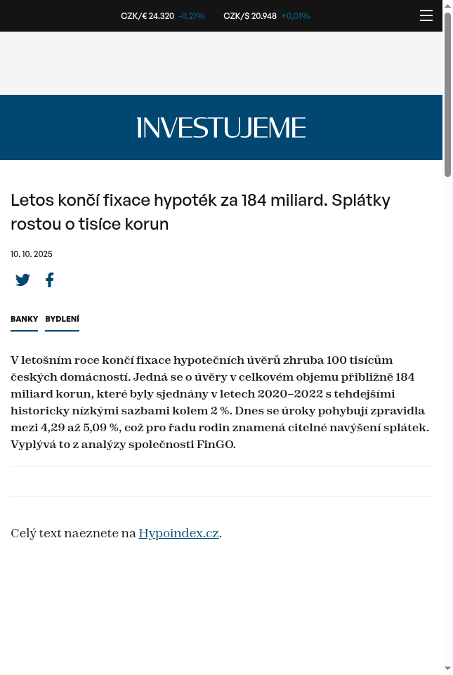 letos-konci-fixace-hypotek-za-184-miliard-splatky-rostou-o-tisice-korun