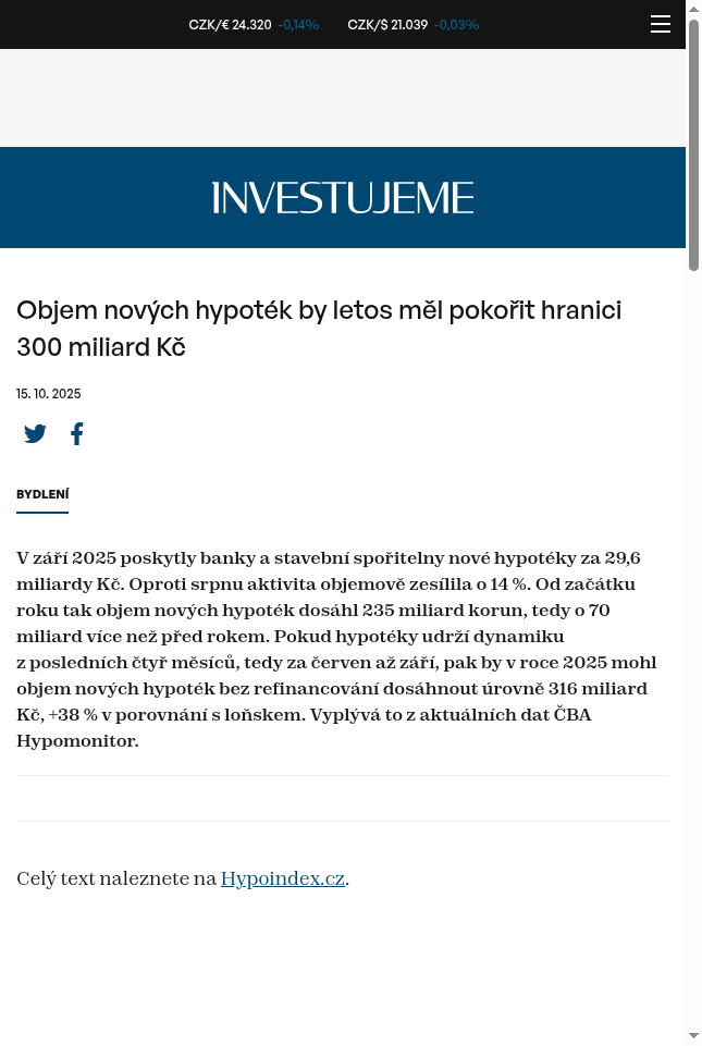objem-novych-hypotek-by-letos-mel-pokorit-hranici-300-miliard-kc