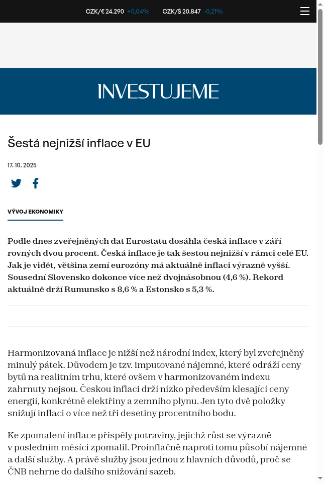 sesta-nejnizsi-inflace-v-eu