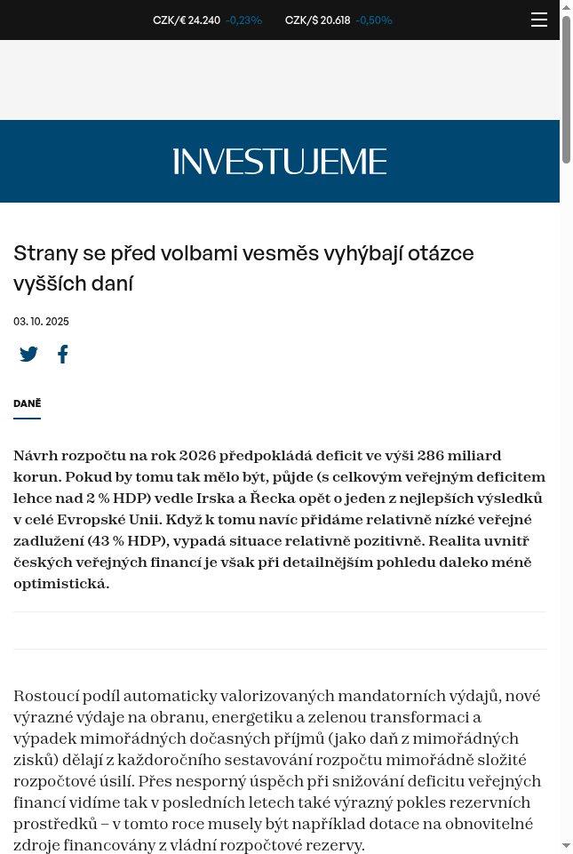 strany-se-pred-volbami-vesmes-vyhybaji-otazce-vyssich-dani