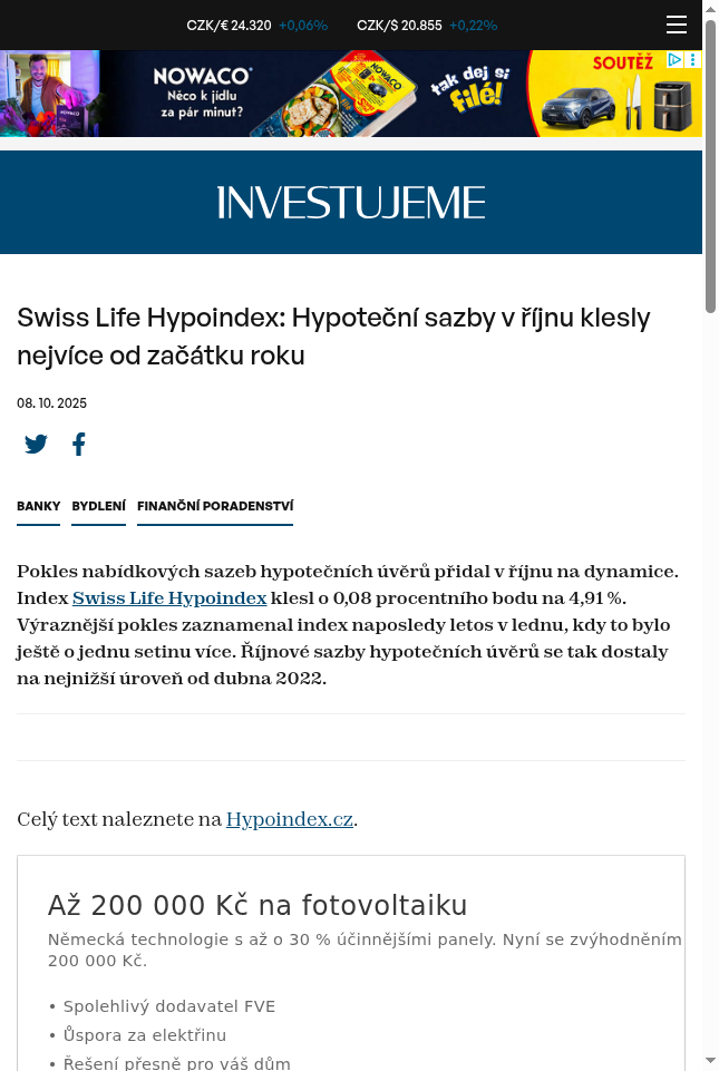 swiss-life-hypoindex-hypotecni-sazby-v-rijnu-klesly-nejvice-od-zacatku-roku