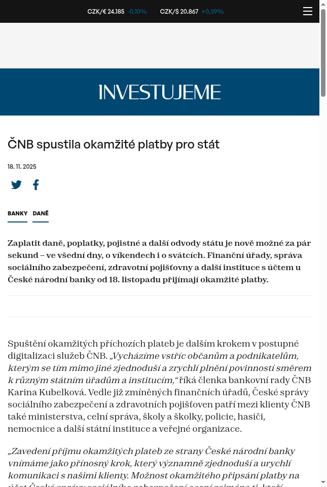cnb-spustila-okamzite-platby-pro-stat