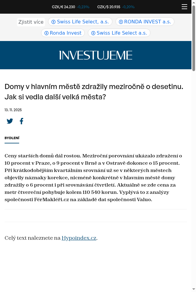 domy-v-hlavnim-meste-zdrazily-mezirocne-o-desetinu-jak-si-vedla-dalsi-velka-mesta