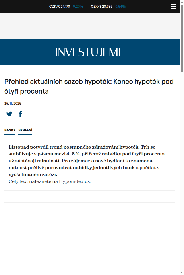 prehled-aktualnich-sazeb-hypotek-konec-hypotek-pod-ctyri-procenta