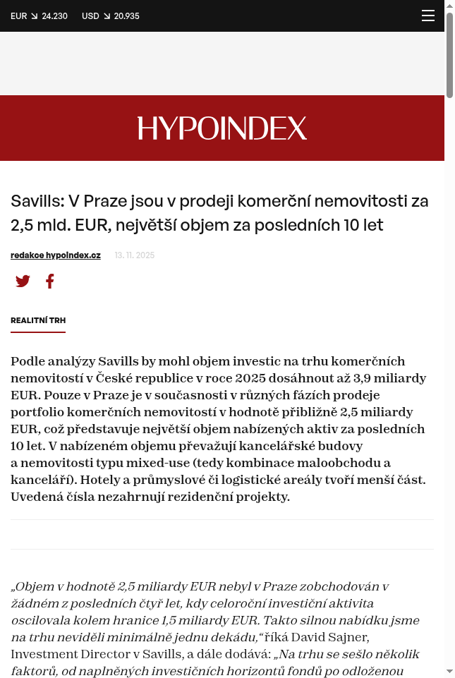 savills-v-praze-jsou-v-prodeji-komercni-nemovitosti-za-2-5-mld-eur-nejvetsi-objem-za-poslednich-10-let