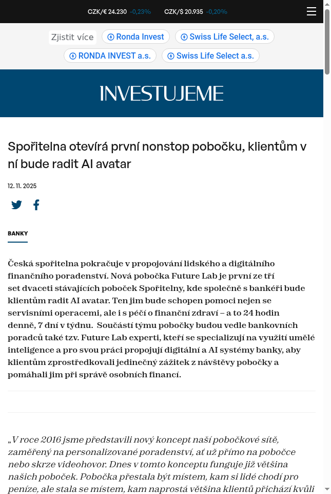 sporitelna-otevira-prvni-nonstop-pobocku-klientum-v-ni-bude-radit-ai-avatar