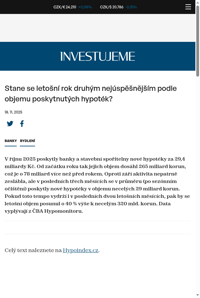 stane-se-letosni-rok-druhym-nejuspesnejsim-podle-objemu-poskytnutych-hypotek