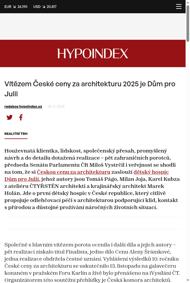 vitezem-ceske-ceny-za-architekturu-2025-je-dum-pro-julii