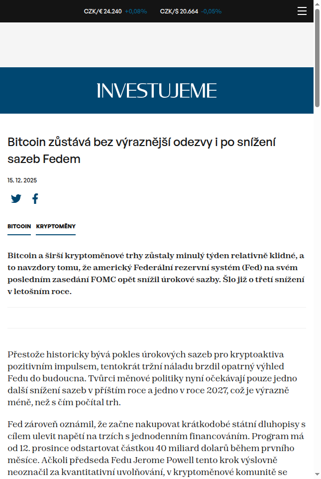 bitcoin-zustava-bez-vyraznejsi-odezvy-i-po-snizeni-sazeb-fedem