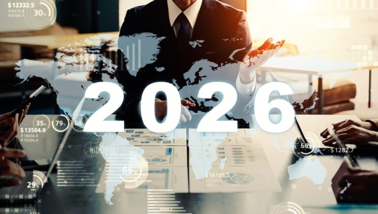 Meeting,People,And,Global,Business.,2026,New,Year,Concept.,New