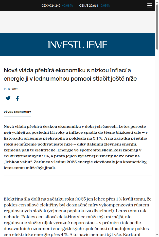 nova-vlada-prebira-ekonomiku-s-nizkou-inflaci-a-energie-ji-v-lednu-mohou-pomoci-stlacit-jeste-nize