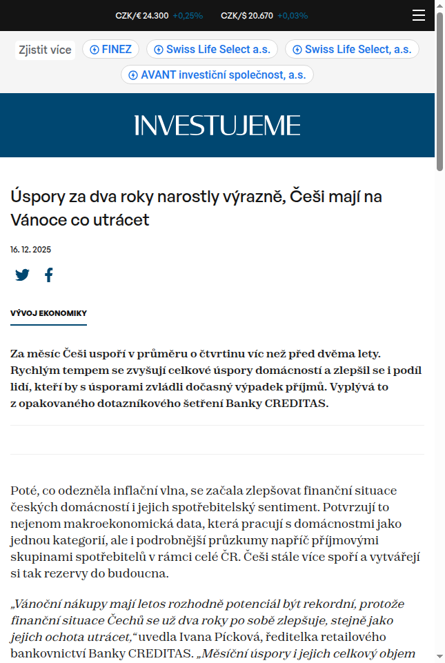 uspory-za-dva-roky-narostly-vyrazne-cesi-maji-na-vanoce-co-utracet