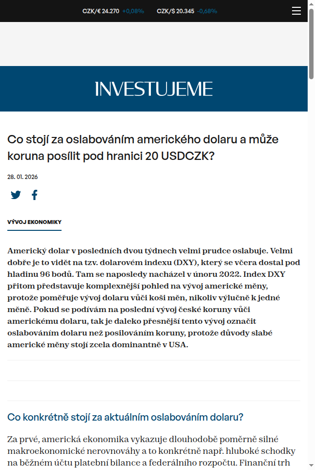 co-stoji-za-oslabovanim-americkeho-dolaru-a-muze-koruna-posilit-pod-hranici-20-usdczk