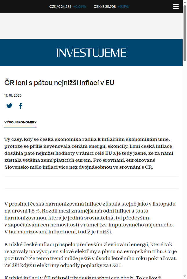 cr-loni-s-patou-nejnizsi-inflaci-v-eu