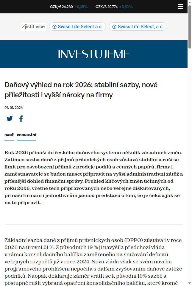 danovy-vyhled-na-rok-2026-stabilni-sazby-nove-prilezitosti-i-vyssi-naroky-na-firmy