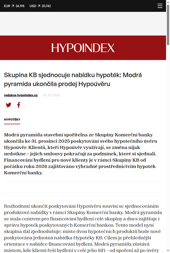 skupina-kb-sjednocuje-nabidku-hypotek-modra-pyramida-ukoncila-prodej-hypouveru