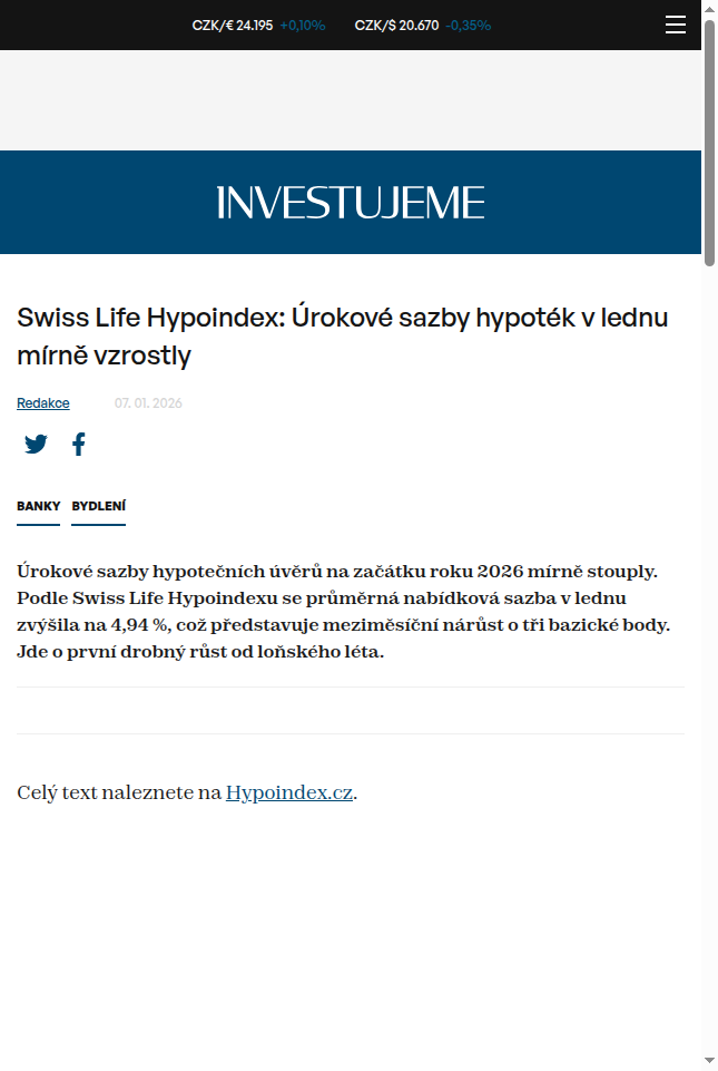 swiss-life-hypoindex-urokove-sazby-hypotek-v-lednu-mirne-vzrostly