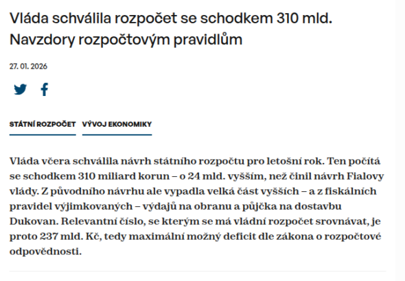 vlada-schvalila-rozpocet-se-schodkem-310-mld-navzdory-rozpoctovym-pravidlum